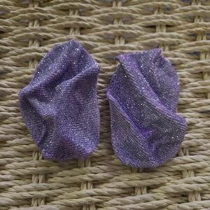 Elegant Purple Glitter Earrings